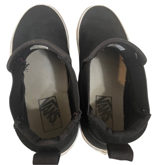 Black Vans Asher Mid High-Top Slip-On Shoes - Picture 6 of 8
